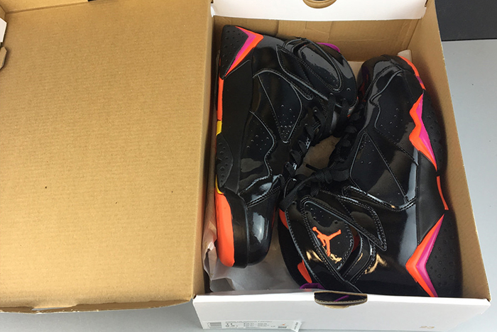 Air Jordan 7 WMNS Black Patent Leather 313358-006