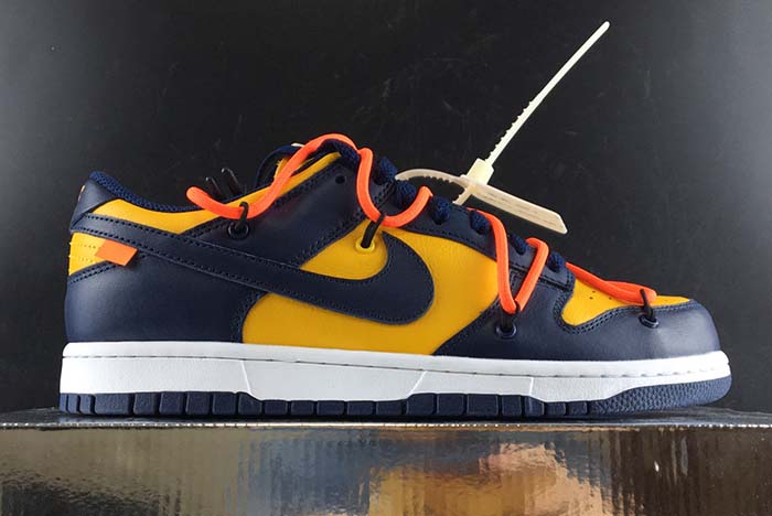 NIKE DUNK LOW OFF-WHITE MICHIGAN - CT0856-700