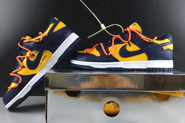 NIKE DUNK LOW OFF-WHITE MICHIGAN - CT0856-700