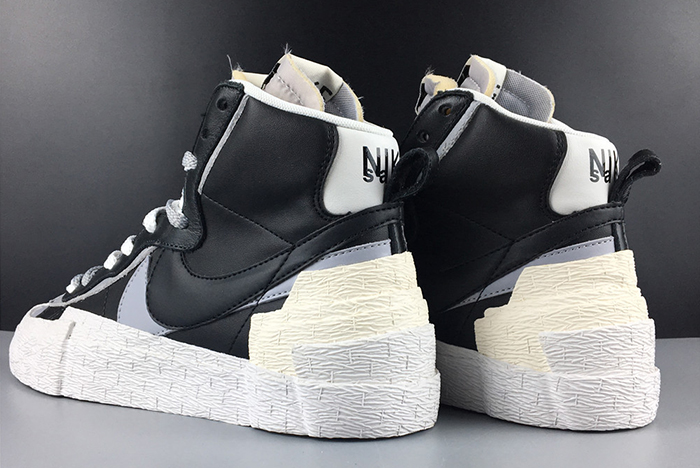 NIKE BLAZER HIGH SACAI WHITE-GREY - BV0072-002