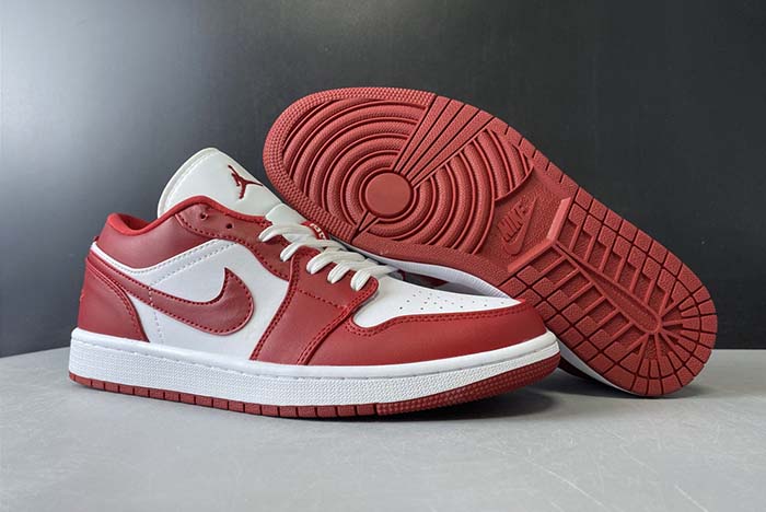 Air Jordan 1 Low GYM RED/GYM RED-WHITE 553558-611