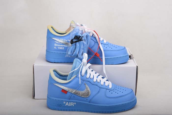 OFF-WHITE NIKE AIR FORCE 1 MCA BLUE CI1173-400