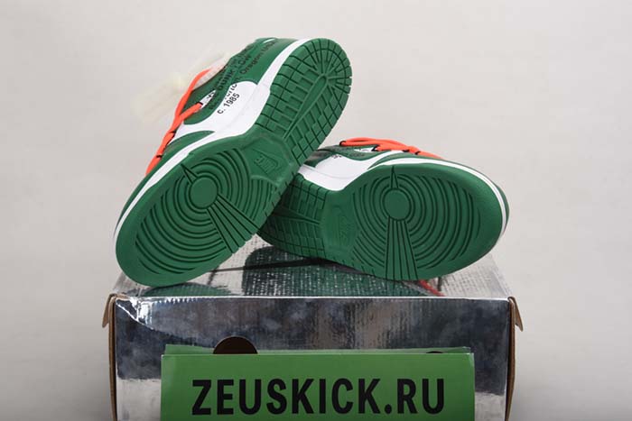 OFF-WHITE NIKE DUNK LOW PINE GREEN CT0856-100