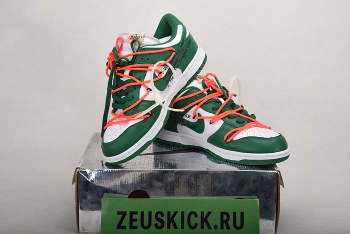 OFF-WHITE NIKE DUNK LOW PINE GREEN CT0856-100