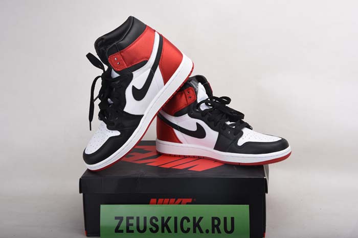 JORDAN 1 RETRO HIGH SATIN BLACK TOE - CD0461-016