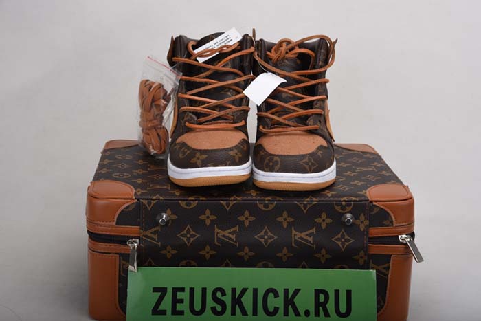 Louis Vuitton x Off-White x Air Jordan 1 Customs MENS AQ0818-158