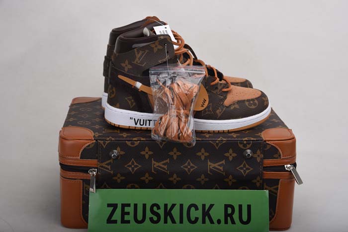 Louis Vuitton x Off-White x Air Jordan 1 Customs MENS AQ0818-158