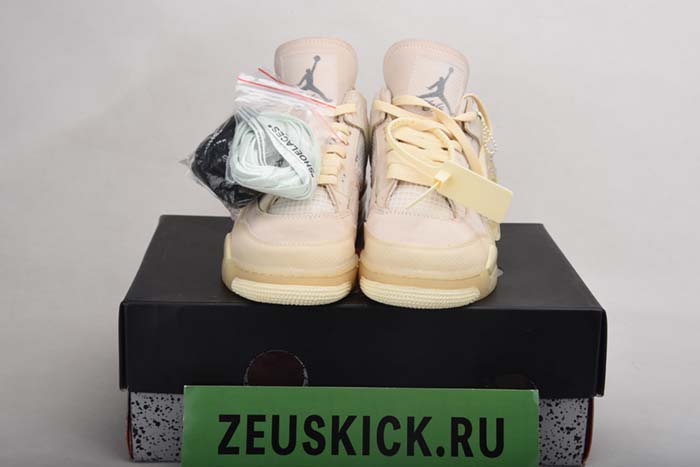 Off-White x Air Jordan 4 “Sail”- CV9388-100