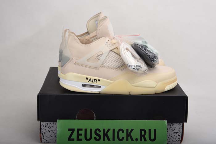 Off-White x Air Jordan 4 “Sail”- CV9388-100