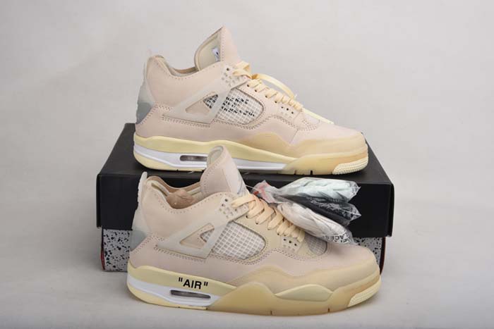 Off-White x Air Jordan 4 “Sail”- CV9388-100