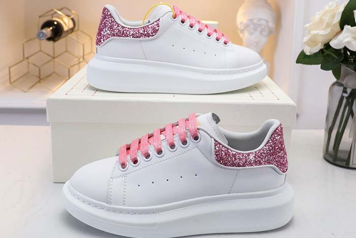 ALEXANDER MCQUEEN SOLE SNEAKERS -462214-WHGP7-9374 PINK SEQUINS