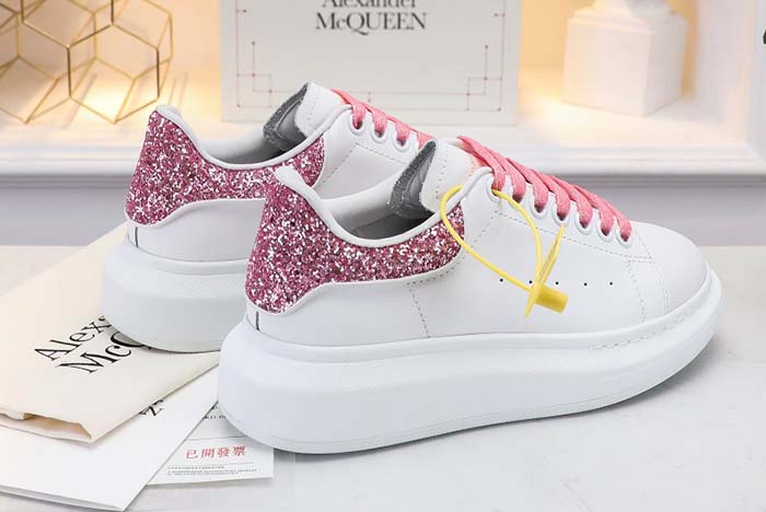 ALEXANDER MCQUEEN SOLE SNEAKERS -462214-WHGP7-9374 PINK SEQUINS