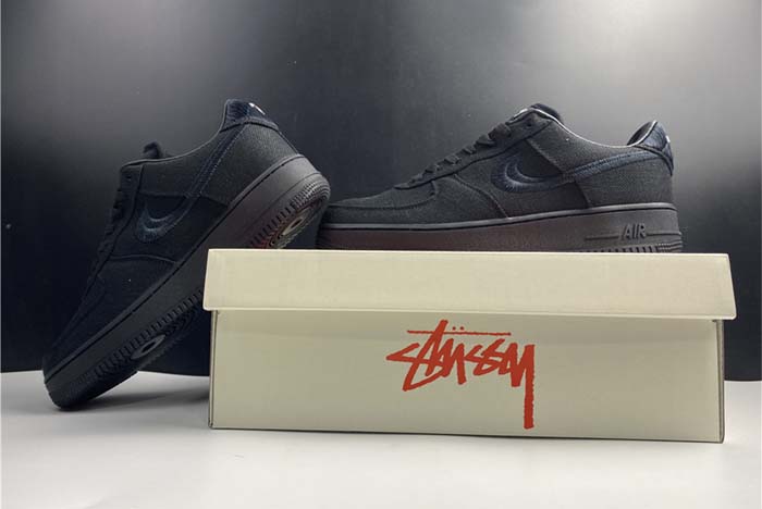 Stussy x Nike Air Force 1 Low “Black” CZ9084-001