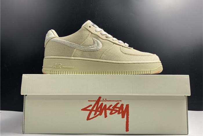 Stussy x Nike Air Force 1 Low “Fossil Stone”