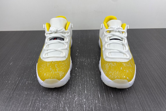 Air Jordan 11 Low WMNS Yellow Snake skin AV2187-140