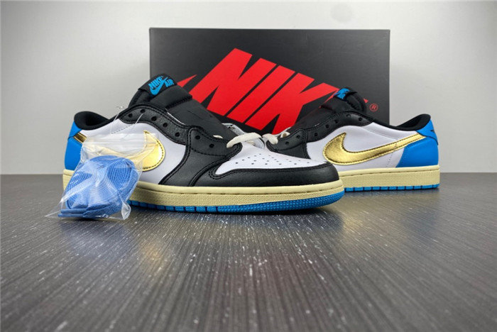 Jordan 1 Retro Low OG Black Dark Powder Blue CZ0790-104