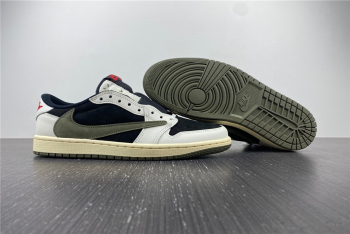 Travis Scott x Air Jordan 1 Low OG Olive DZ4137-106