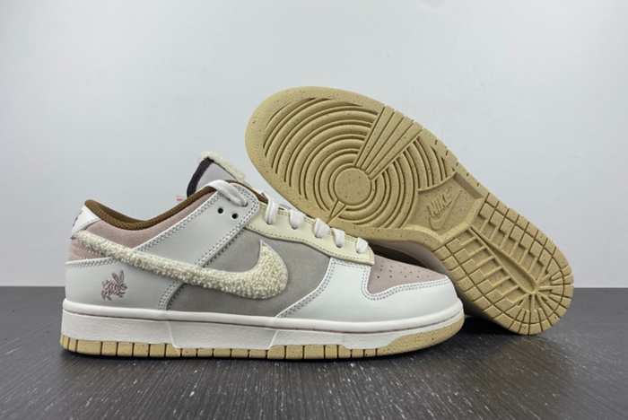 Nike Dunk Low Retro PRM Year of the Rabbit Fossil Stone FD4203-211 X