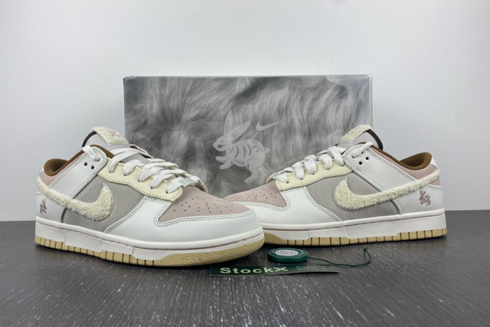 Nike Dunk Low Retro PRM Year of the Rabbit Fossil Stone FD4203-211 X