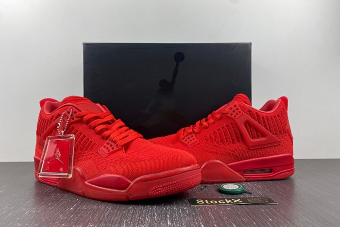 JORDAN 4 RETRO FLYKNIT RED - AQ3559-600