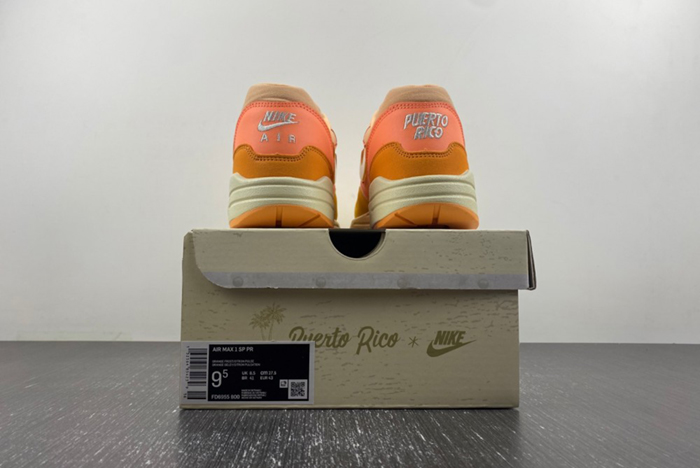 Nike Air Max 1 Puerto Rico Orange Frost FD6955-800