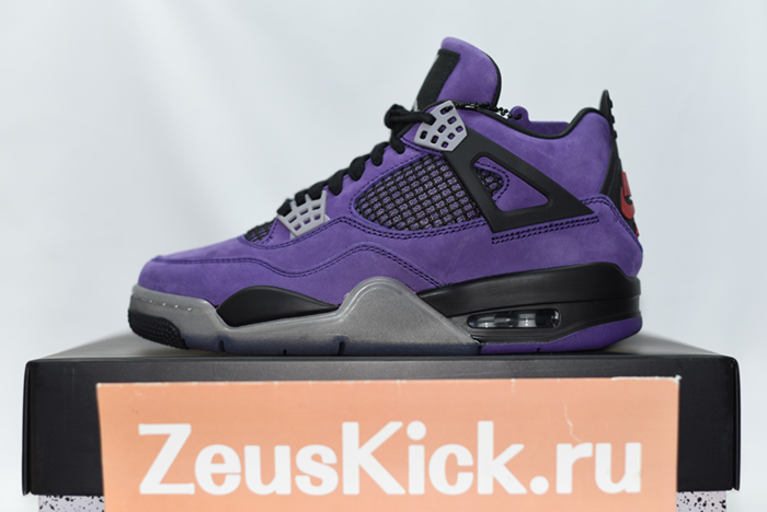 Jordan 4 Retro Travis Scott Purple (Friends and Family)