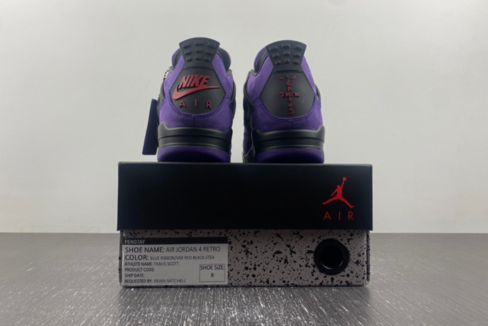 Jordan 4 Retro Travis Scott Purple (Friends and Family)