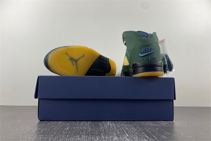 Air Jordan 5 Navy Green