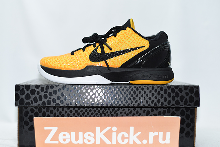 NIKE KOBE 6 PROTRO “LIGHTBULB” BLACK YELLOW  429659-700