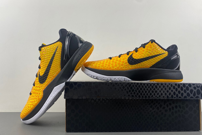 NIKE KOBE 6 PROTRO “LIGHTBULB” BLACK YELLOW  429659-700