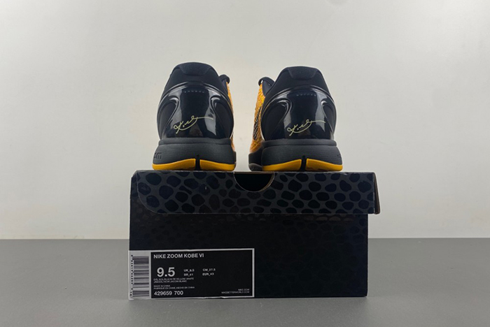 NIKE KOBE 6 PROTRO “LIGHTBULB” BLACK YELLOW  429659-700