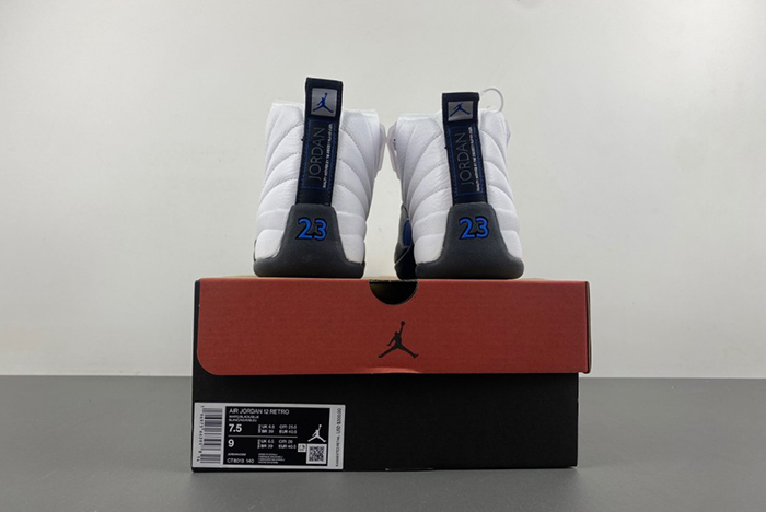 Early Look Jordan 12 Retro Blueberry White Black Game Royal CT8013-140