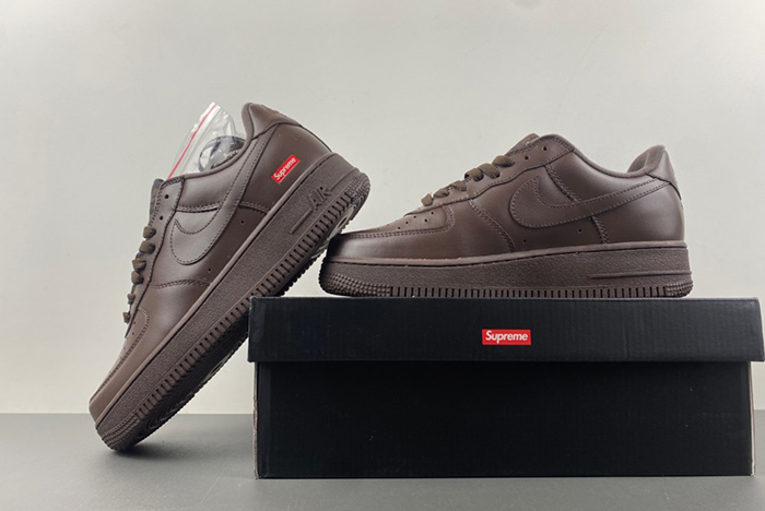 Supreme x Nike Air Force 1 Low Baroque Brown CU9225-200