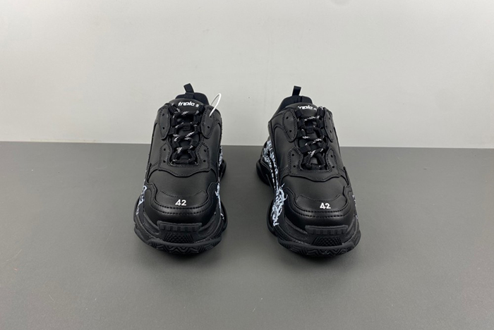 Balenciaga Triple S DIY Metal Artwork Black