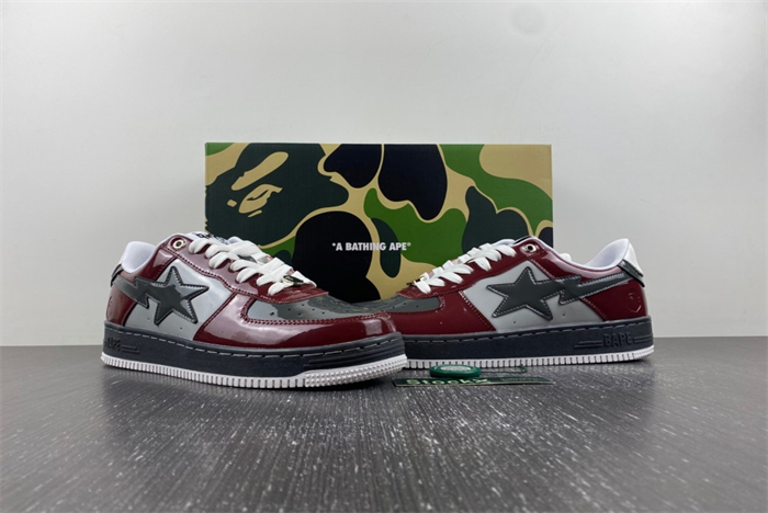 Bape Sta Nostalgic Burgundy Grey