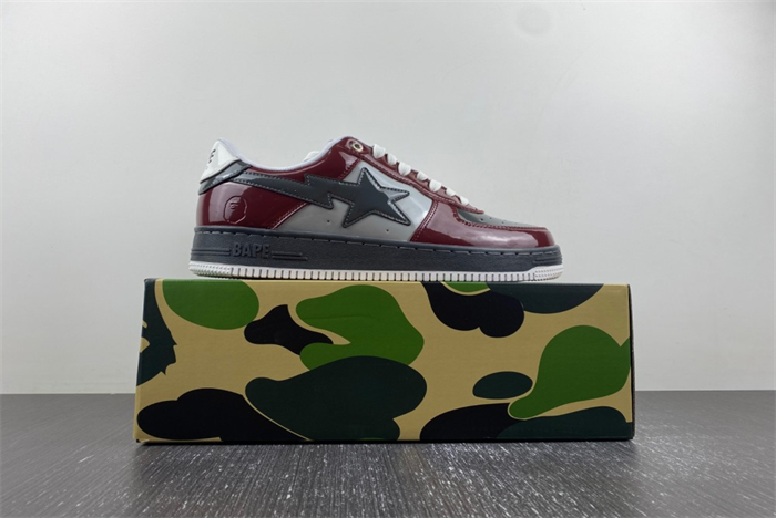 Bape Sta Nostalgic Burgundy Grey