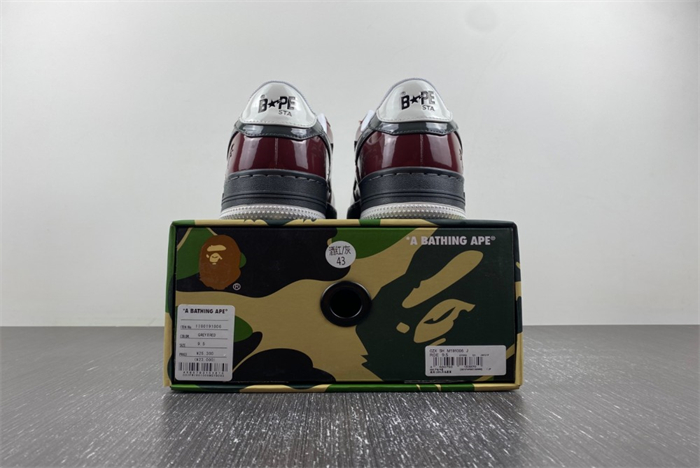 Bape Sta Nostalgic Burgundy Grey