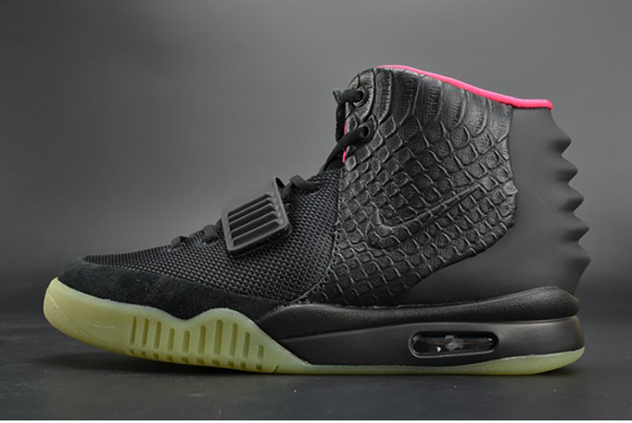 NIKE AIR YEEZY 2 &quotSOLAR RED" black mens 508214-006