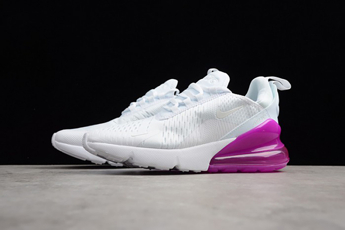 Nike womens  Air Max 270 white purple AH6789 106