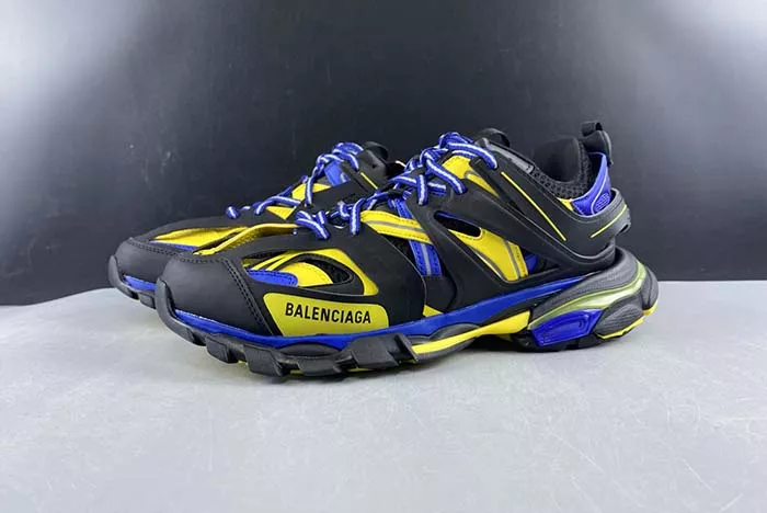 BALENCIAGA SNEAKER TESS S.GOMMA RES BI ALV/TIS EFF NUBUK/TIS ENOIR/ROYAL JAUNE 542023 W1GB1 1121