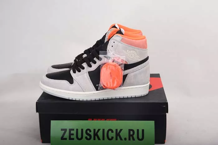 Air Jordan 1 Retro High OG 'Grey Crimson' - Air Jordan - 555088-018