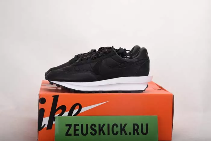 NIKE LD WAFFLE SACAI BLACK NYLON - BV0073-002