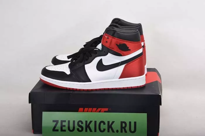 JORDAN 1 RETRO HIGH SATIN BLACK TOE - CD0461-016