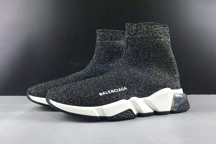 BALENCIAGA SPEED TRAINER BLACK SHINE 6278