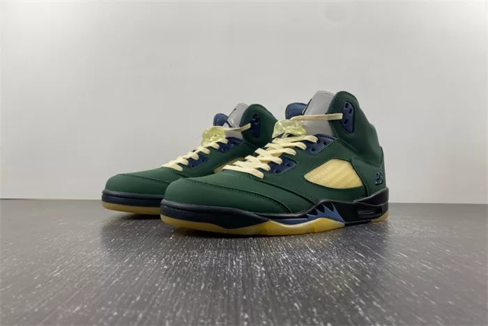 Air Jordan 5 Navy Green