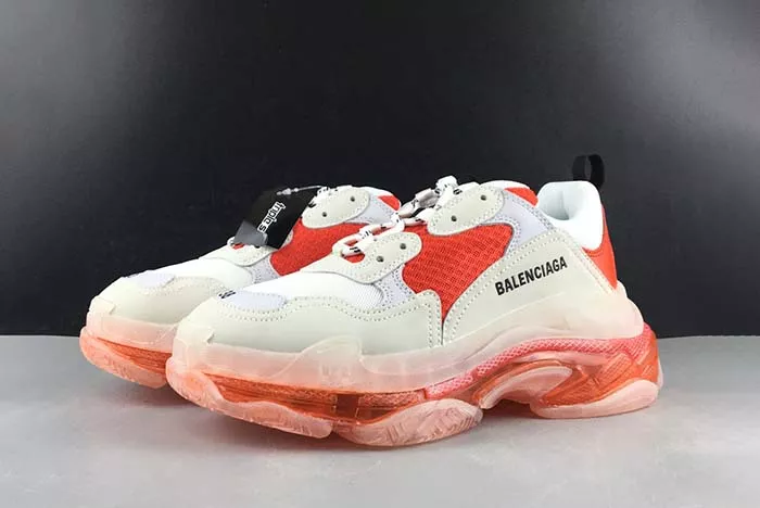 BALENCIAGE TRIPLE TRAINER ‘RED -WHITE ‘ 541624 WO90L 1618